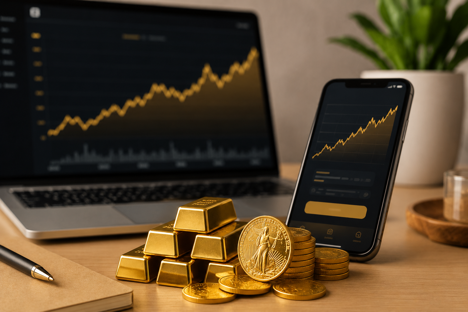 How to Invest in Gold Online: A Beginner’s Guide to Opening an Account and Investing